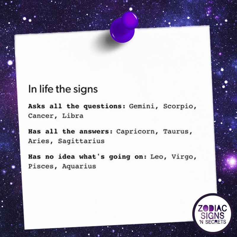 In Life The Signs