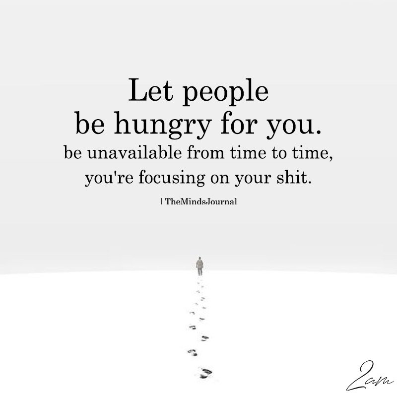 Let People Hungry For You