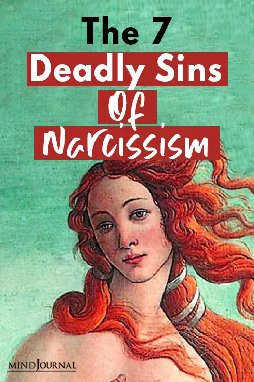 The 7 Deadly Sins Of Narcissism Pin