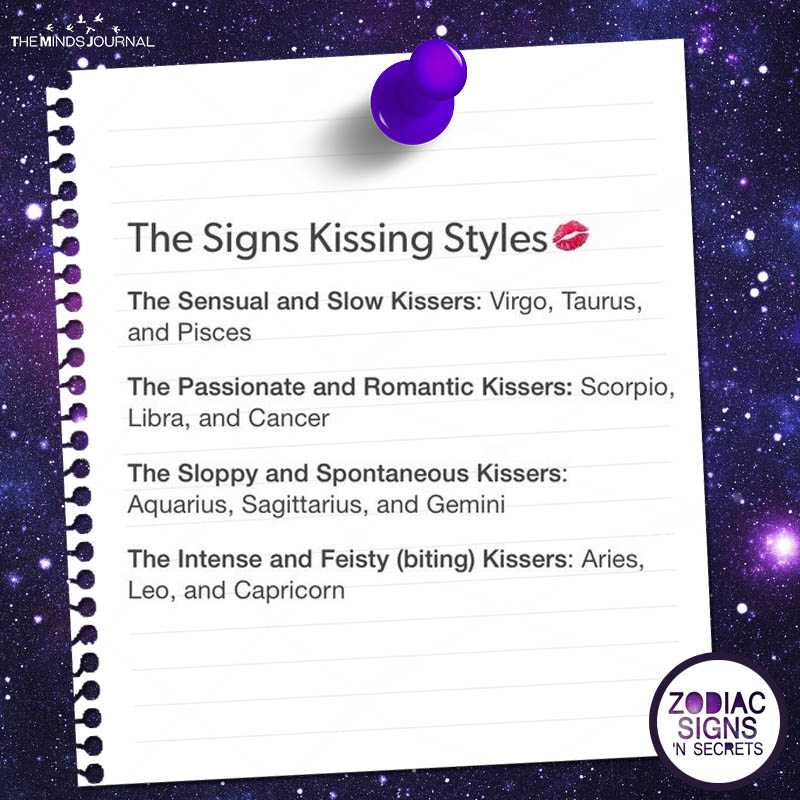 The Signs Kissing Styles