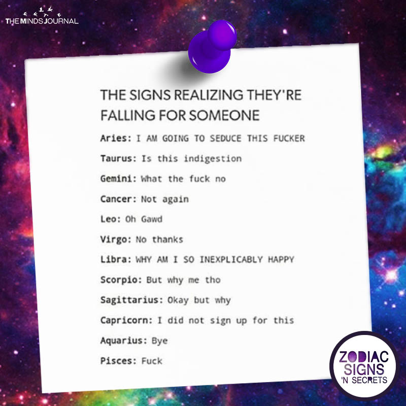 The Signs Realizing They're Falling For Someone