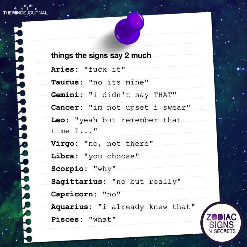 Things The Signs Say Too Much