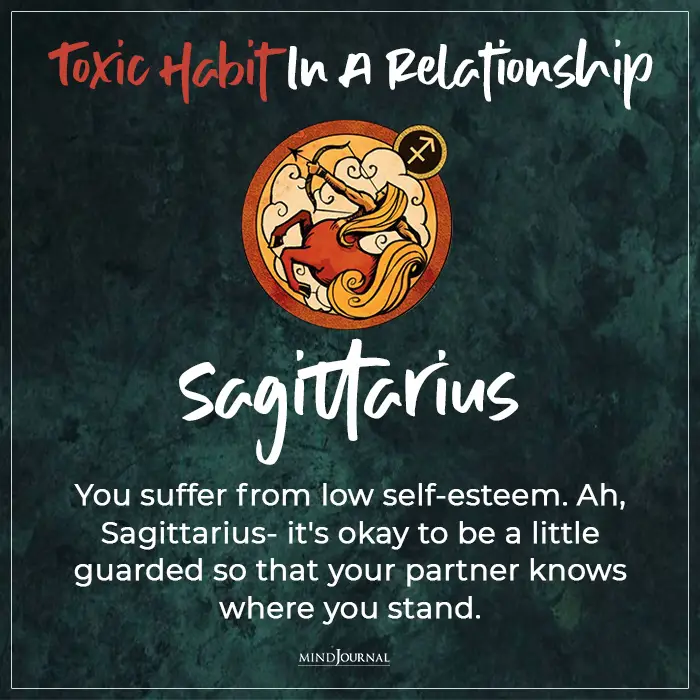 Toxic Habit In Relationship sagittarius