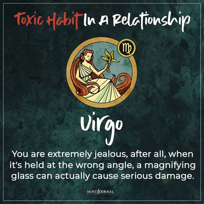 Toxic Habit In Relationship virgo