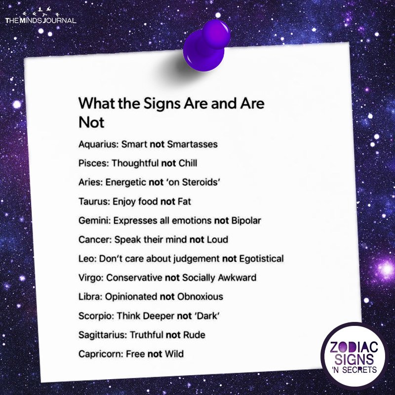 What The Signs Are And Are Not