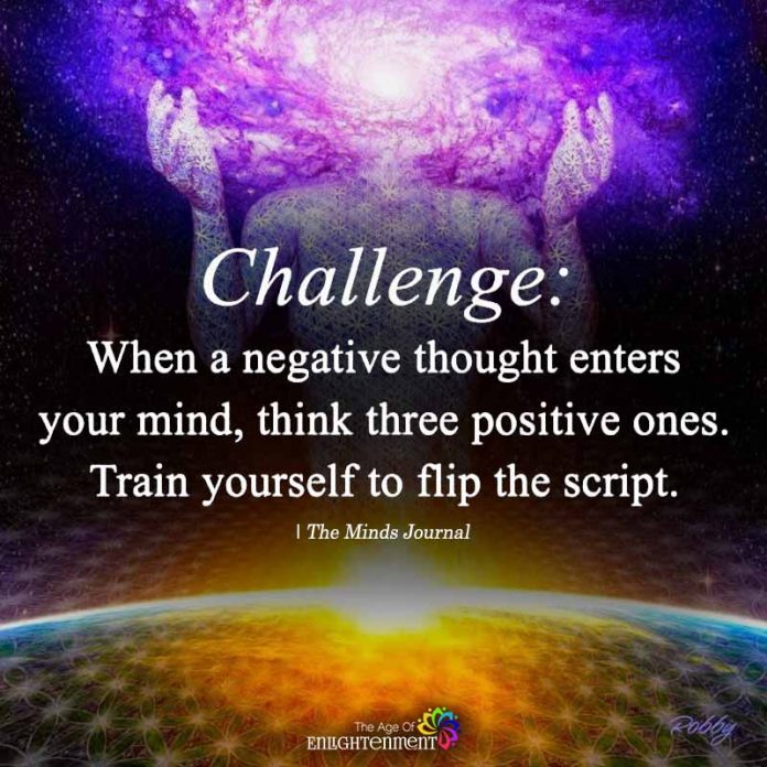 Challenge: When A Negative Thought Enters Your Mind - The 