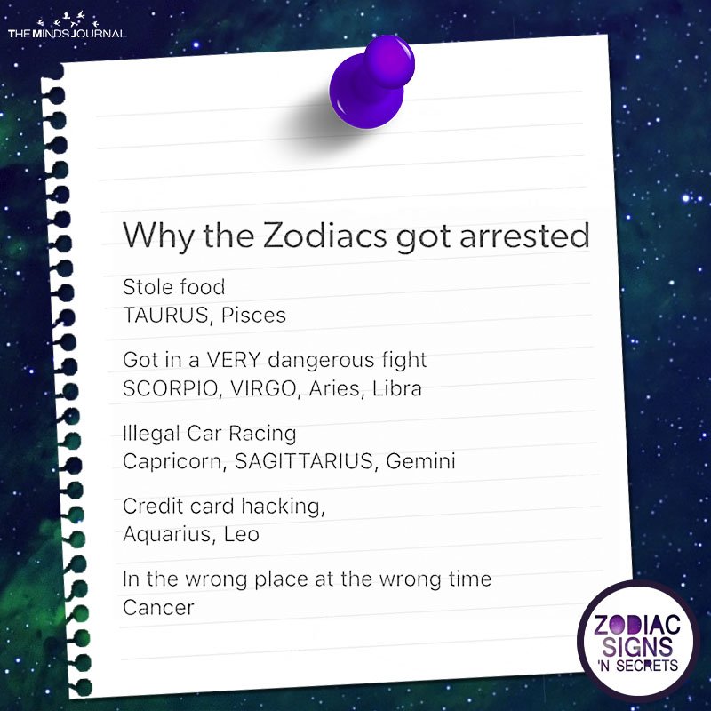 Why The Zodiacs Got Arrested