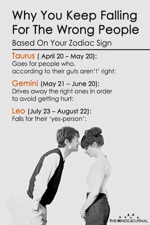 Why You Keep Falling For The Wrong People Based On Your Zodiac Sign