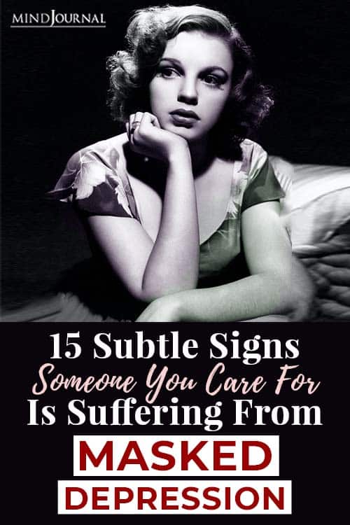 signs suffering masked depression pin