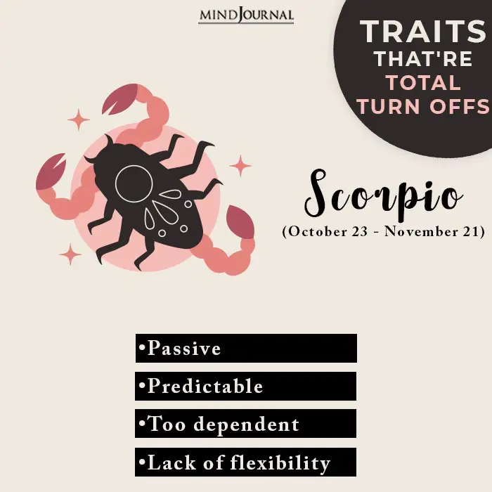 turn offs scorpio