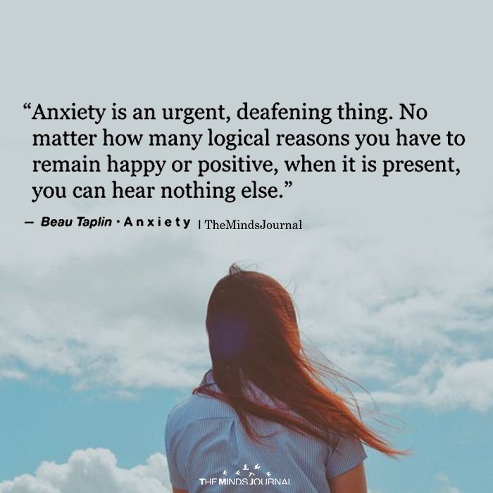 Anxiety Is A Urgent, Defeating Thing