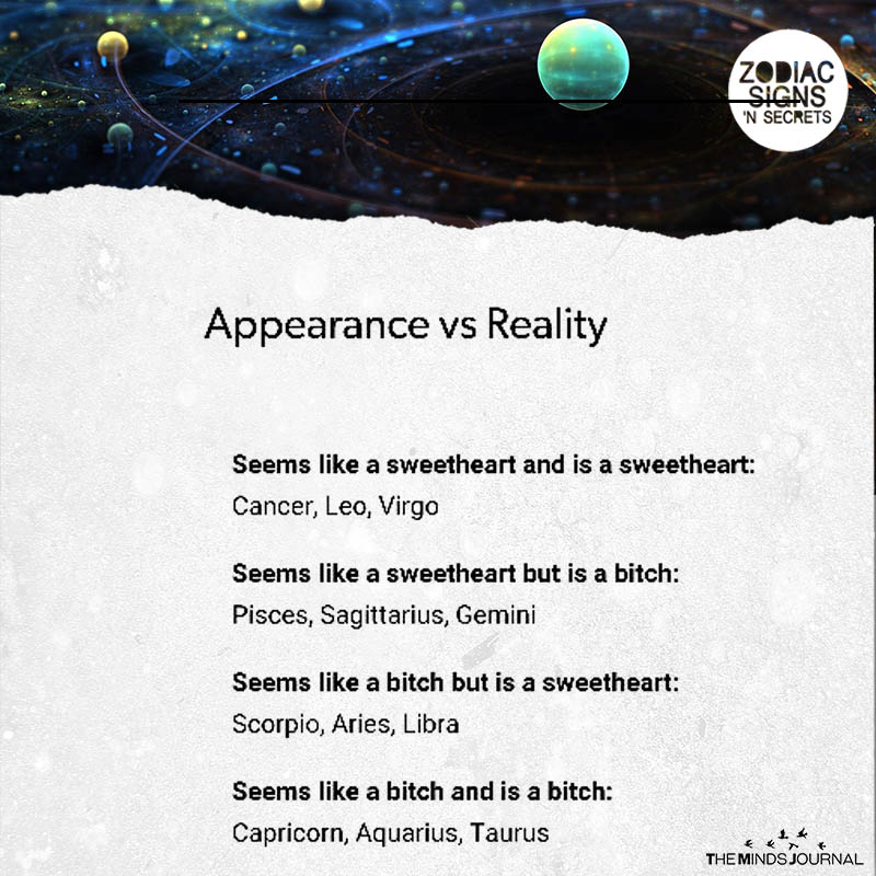 Appearance Vs Reality