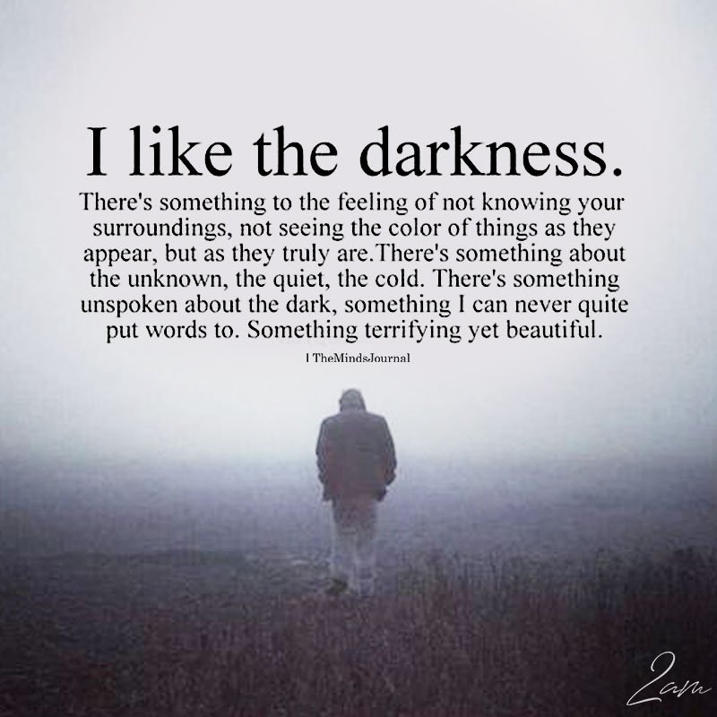 I Like The Darkness