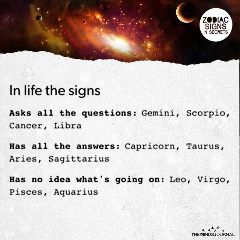 In Life The Signs