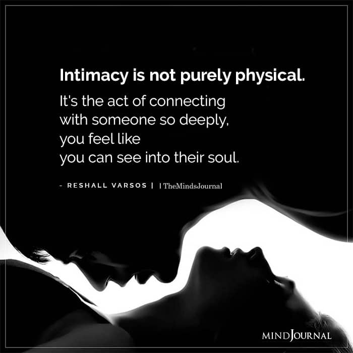 Intimacy Not Purely Physical