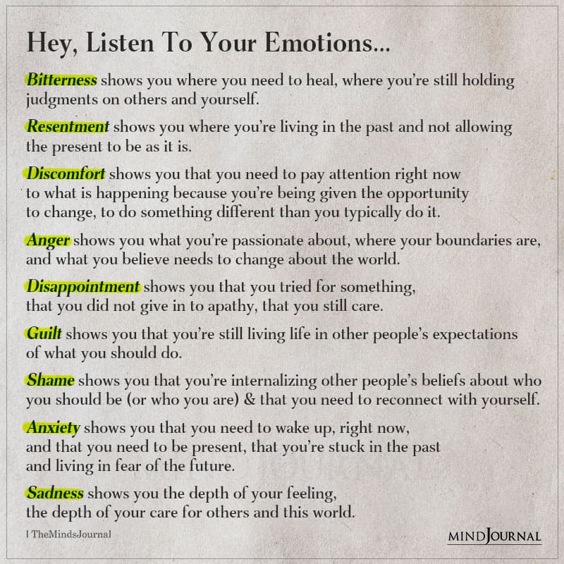 Listen To Your Emotions
