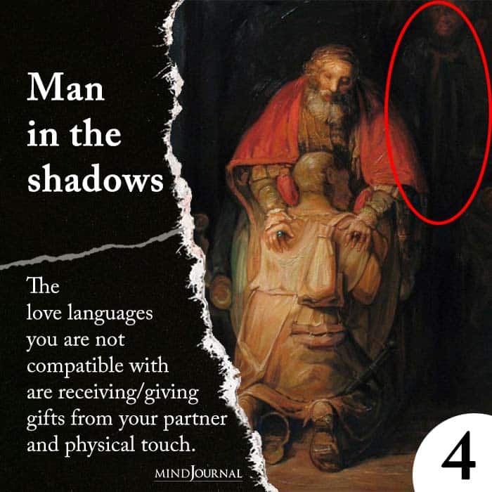 Man in the shadows love language
