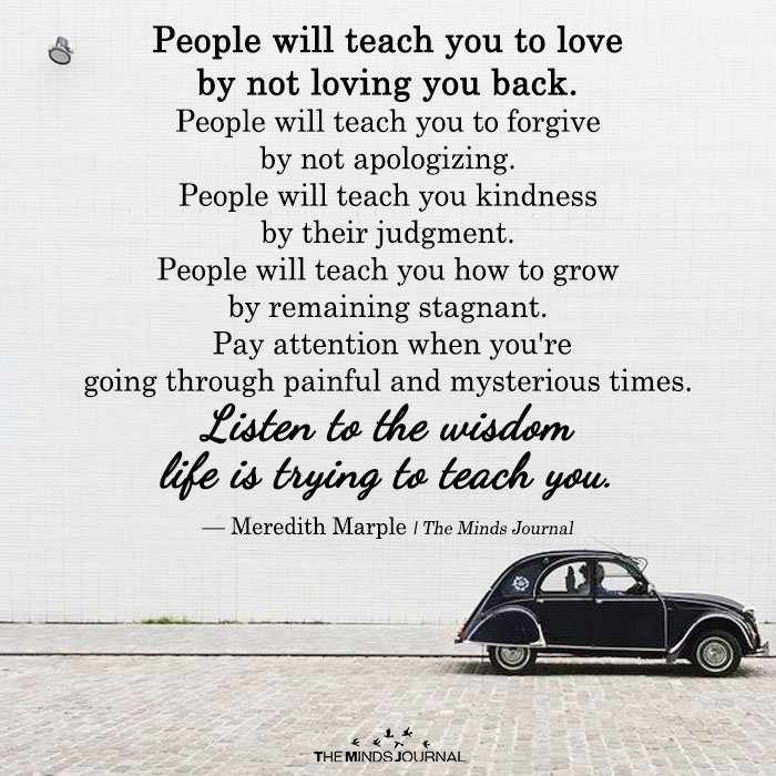 People Will Teach You