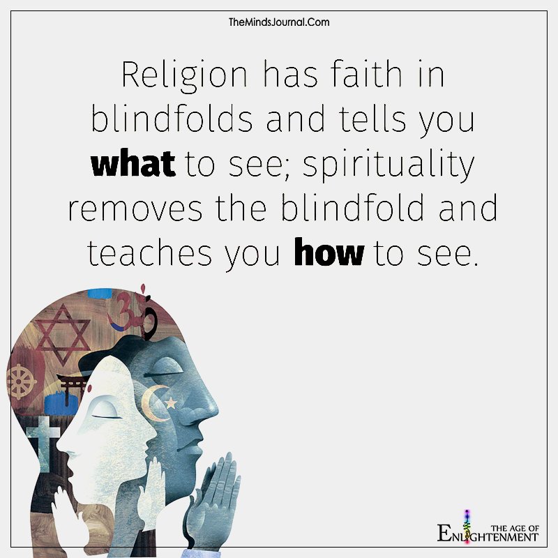Religion Has Faith In Blindfolds
