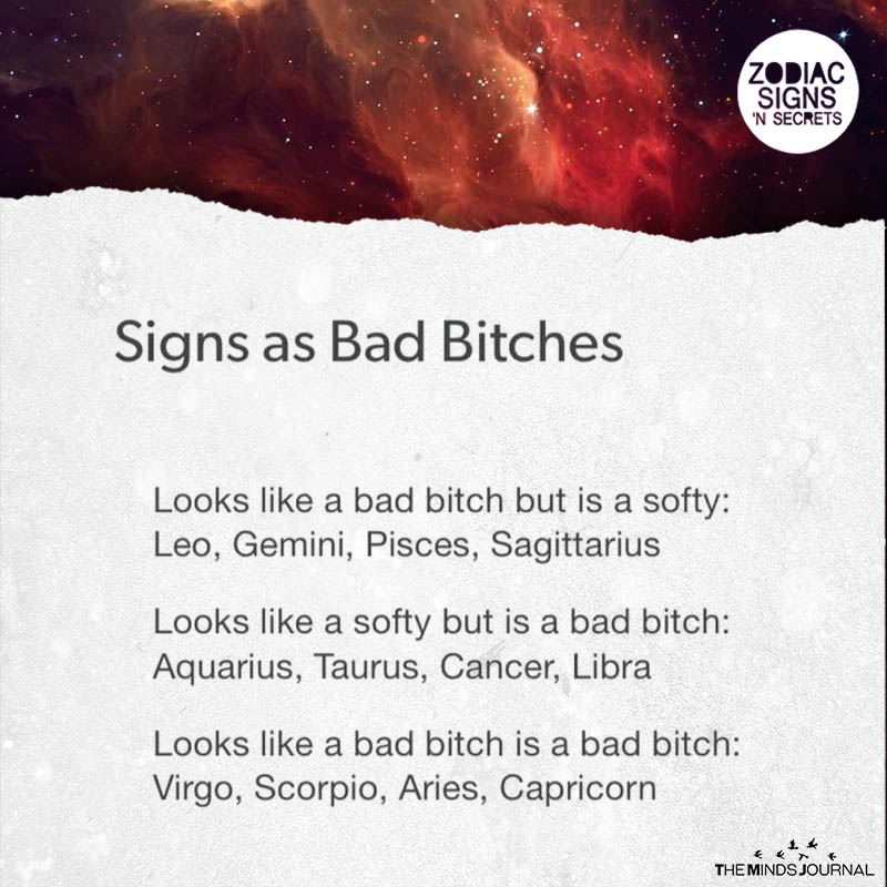 Signs As Bad Bitches
