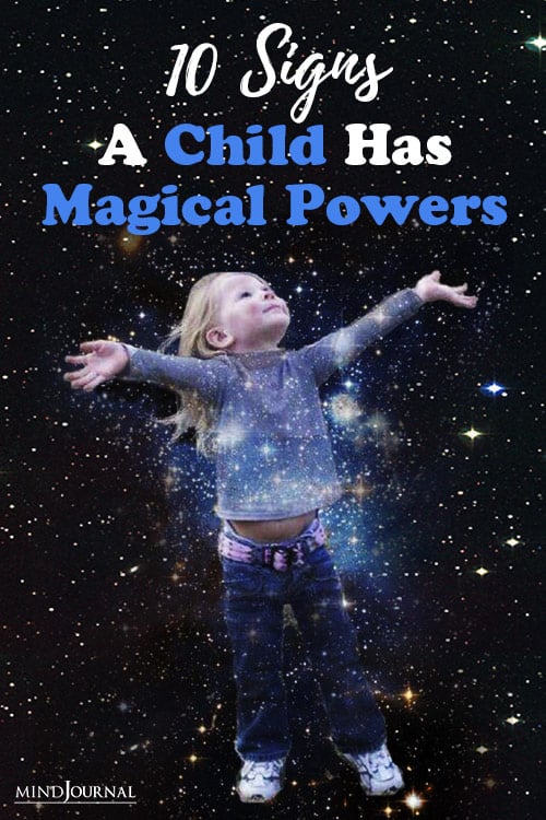 Signs Child Magical Powers pin