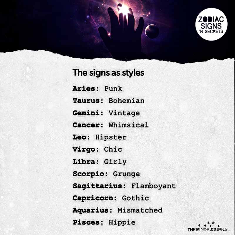 The Signs As Styles