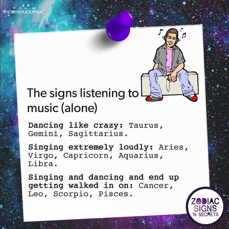 The Signs Listening To Music