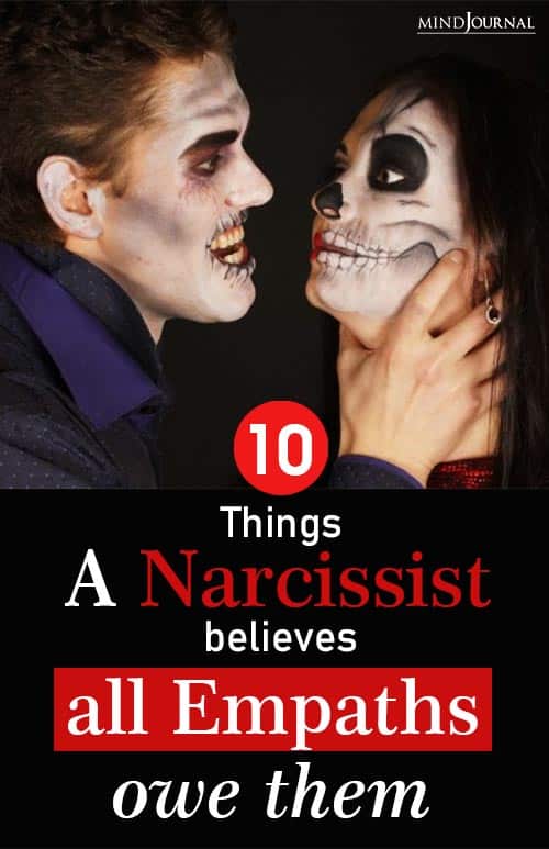 Things Narcissist Believes Empaths pin