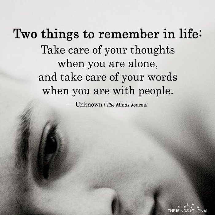 Two Things To Remember In Life