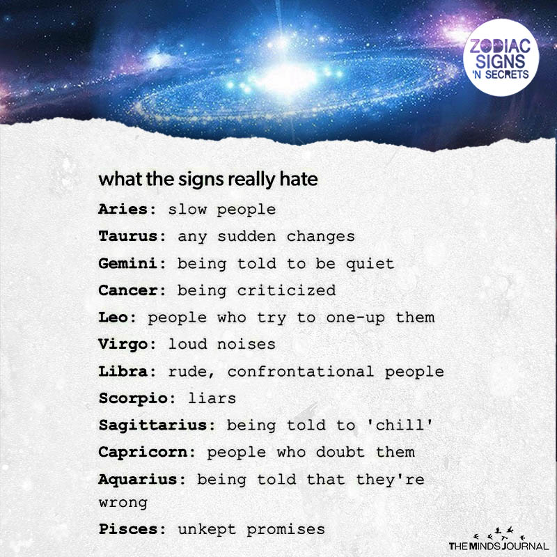 What The Signs Really Hate