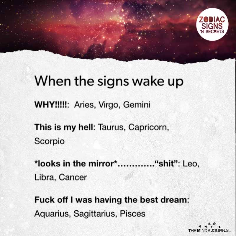 When The Signs Wake Up