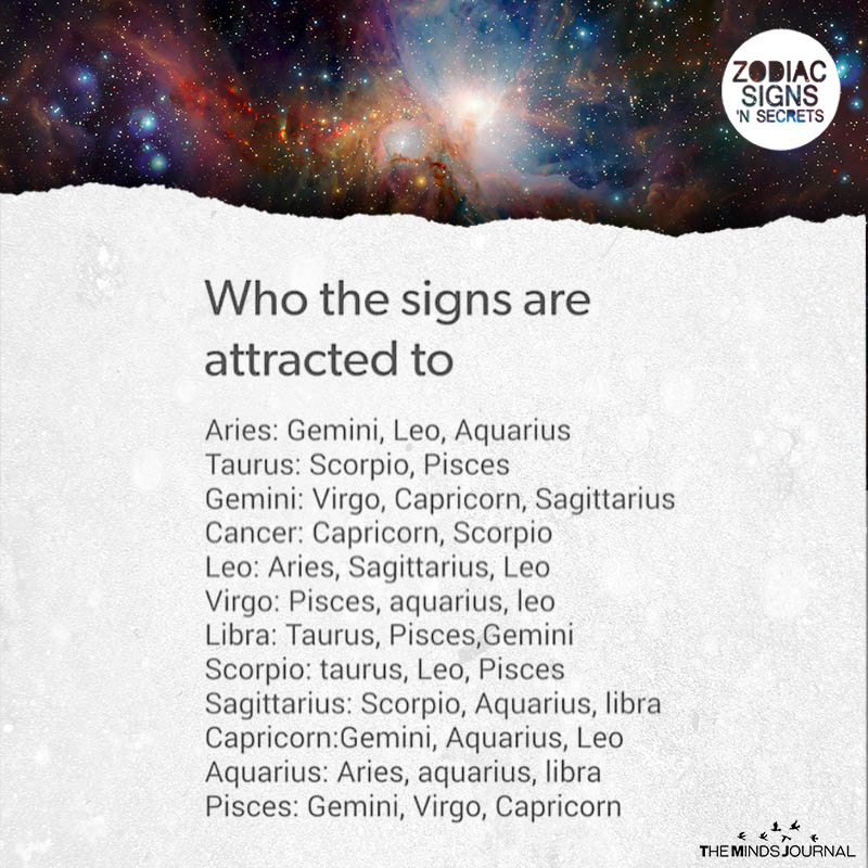 Who The Signs Are Attracted To