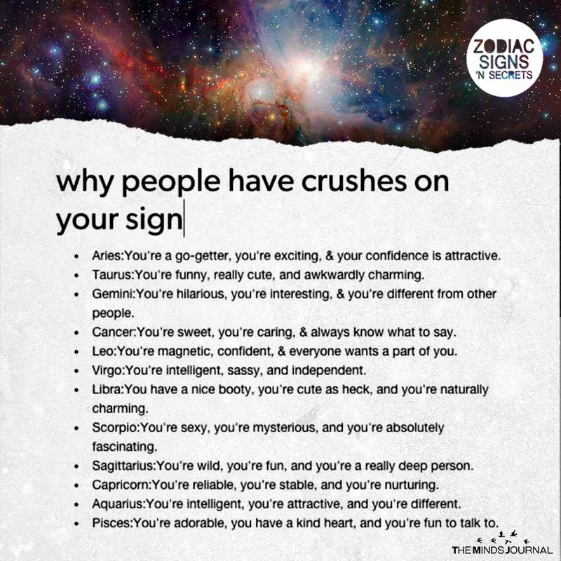 Why People Have Crushes On Your Sign