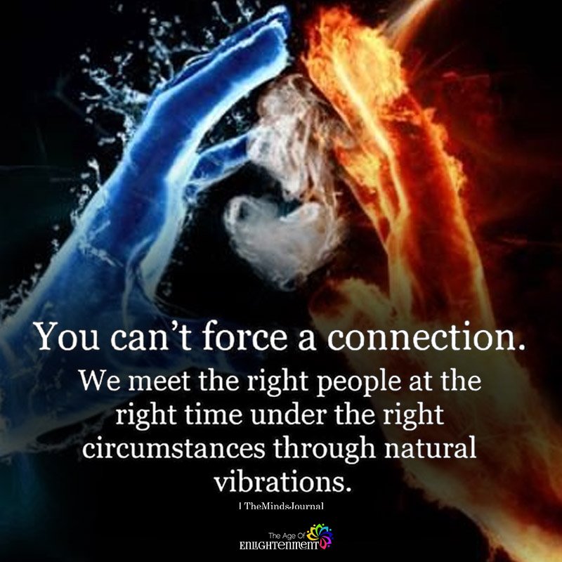 You Can't Force A Connection