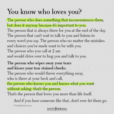 You Know Who Loves You - Love Quotes - The Minds Journal
