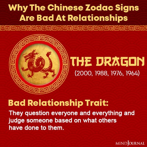 chinese zodiac signs bad at relationships the dragon