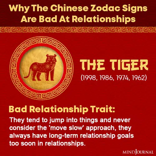 chinese zodiac signs bad at relationships the tiger
