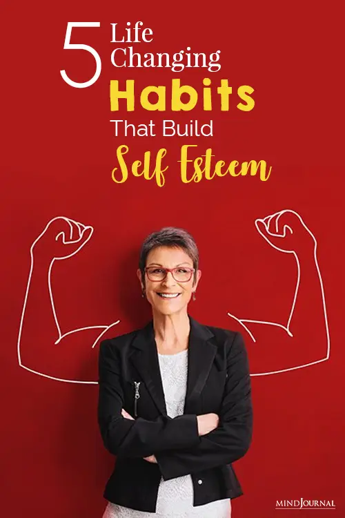 habits build self esteem pin