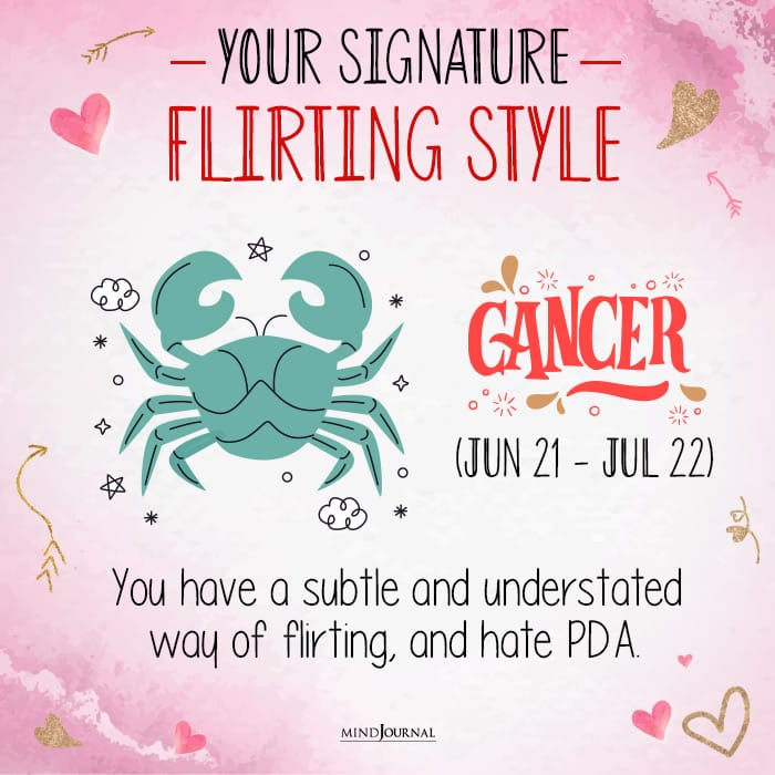 your signature flirting style can