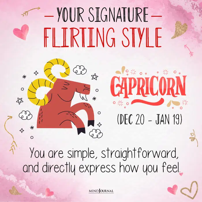 your signature flirting style cap