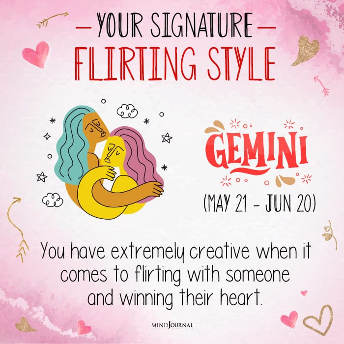 your signature flirting style gem