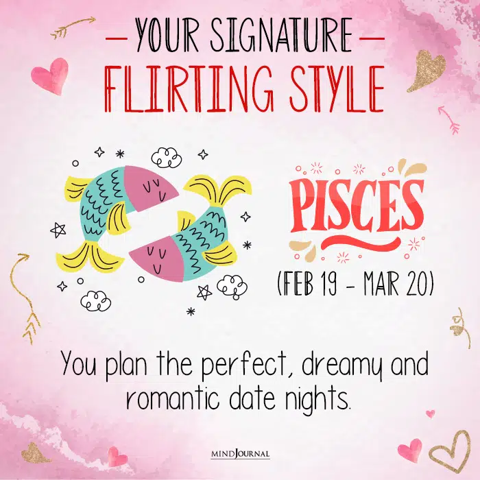 your signature flirting style pisc