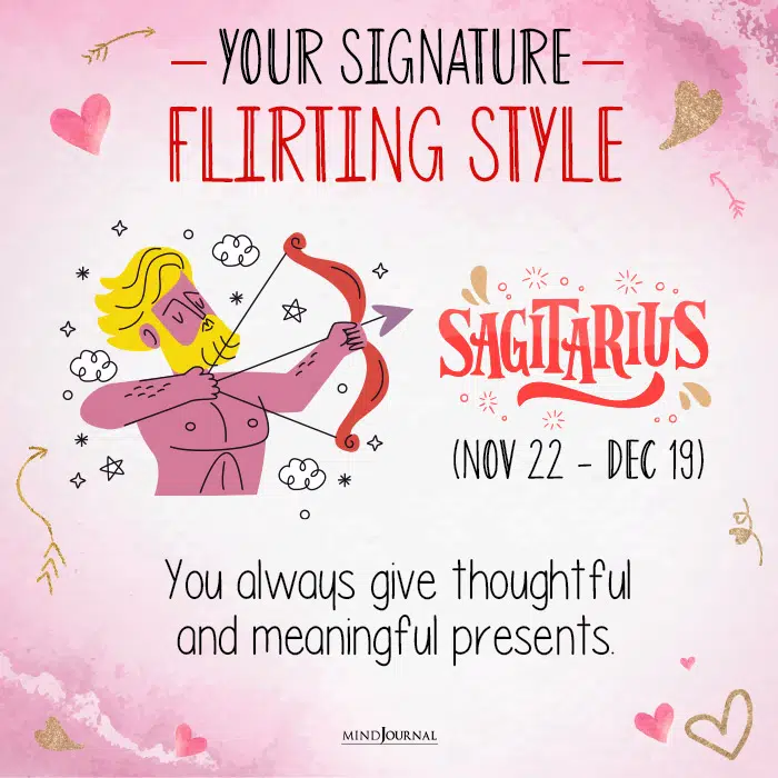 your signature flirting style sag