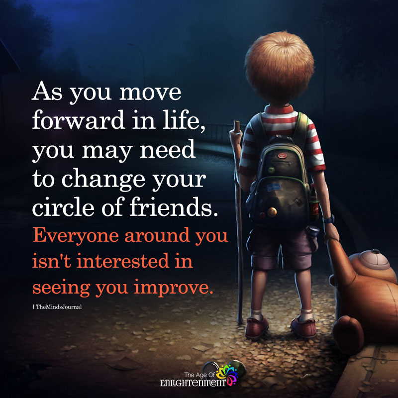 As You Move Forward In life