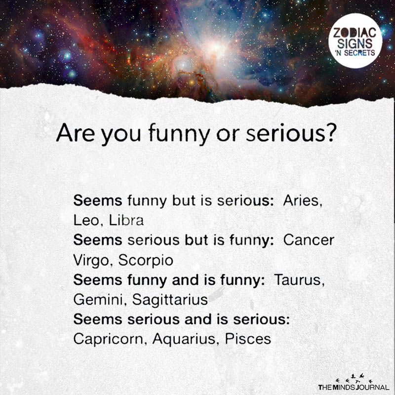 Signs As Are You Funny Or Serious
