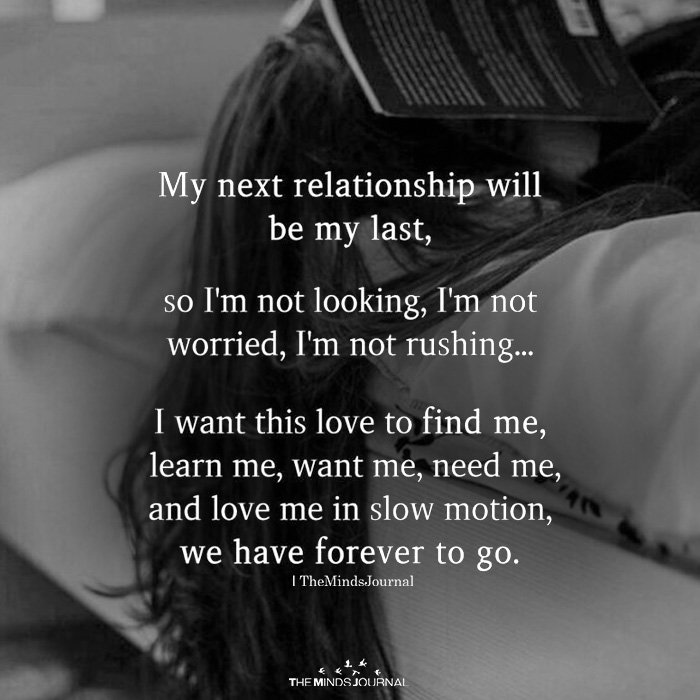 My Next Relationship Will Be My Last