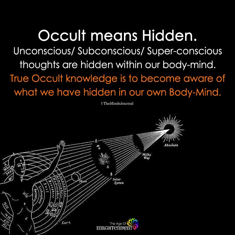Occult Means Hidden