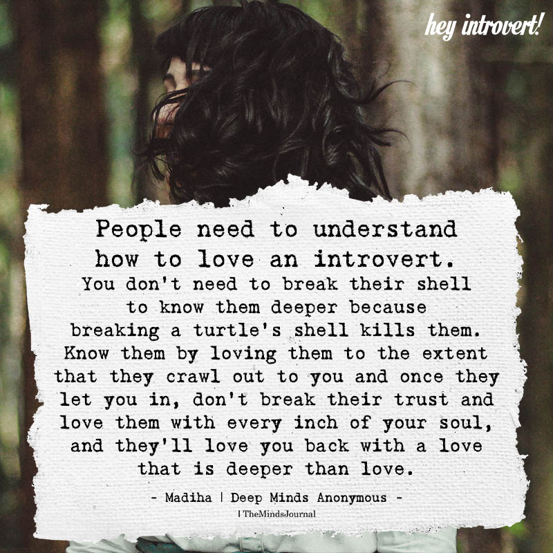 People Need To Understand How to Love An Introvert