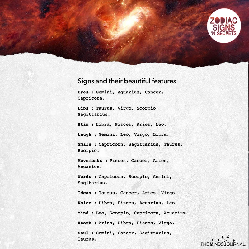 Signs And Their Beautiful Features