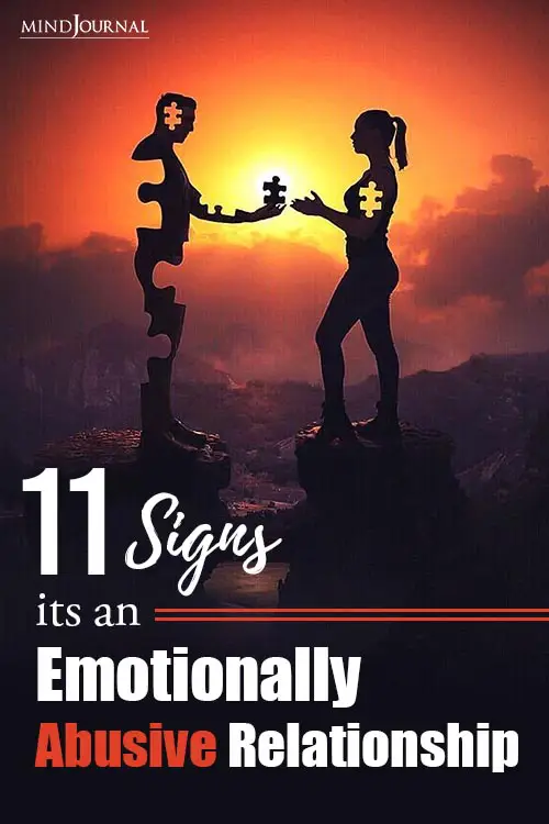 Signs Emotionally Abusive Relationship pin